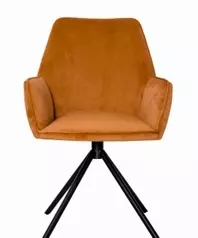 Luna Chair - Velvet Burnt Orange